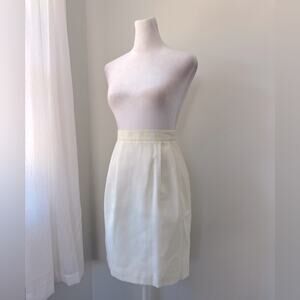 Vintage ‘90s Ivory Pencil Mini Skirt